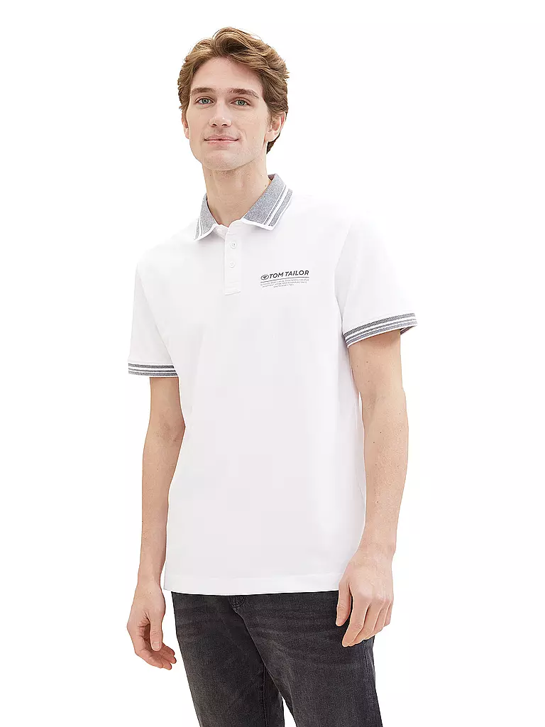 TOM TAILOR | Poloshirt | Blanco