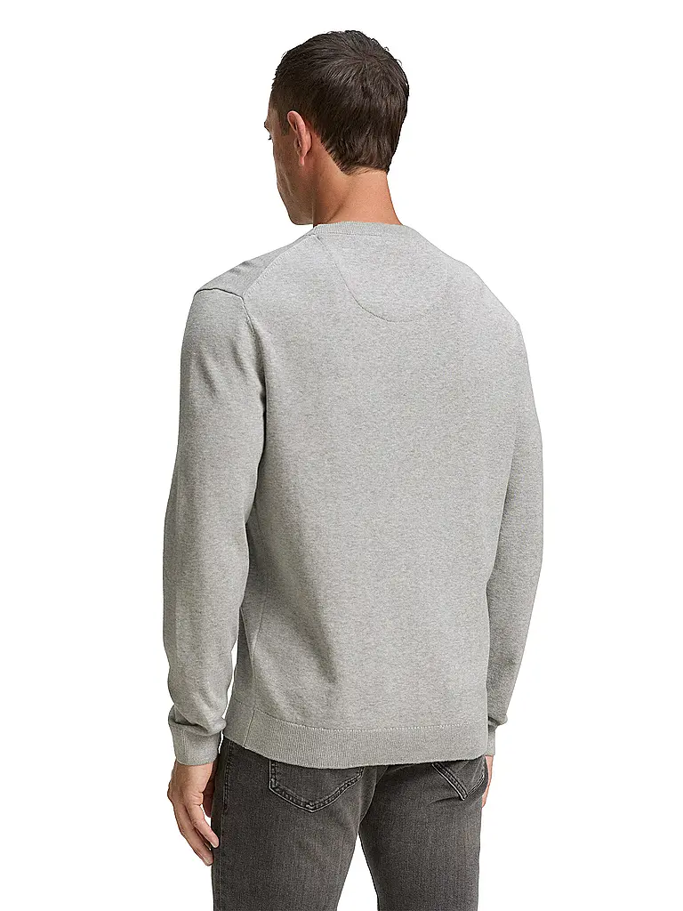 TOM TAILOR | Producto: Pullover
Marca: TOM TAILOR
Color: gris
Categorías: Moda, Hombre

Largo de manga: Manga larga
Escote: Cuello redondo
Material: Punto, Algodón
Diseño: Liso
Corte (Prenda superior): Regular
Estilo: Casual | Gris