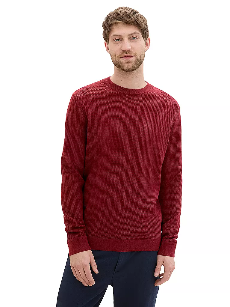 TOM TAILOR | Pullover  | Rojo