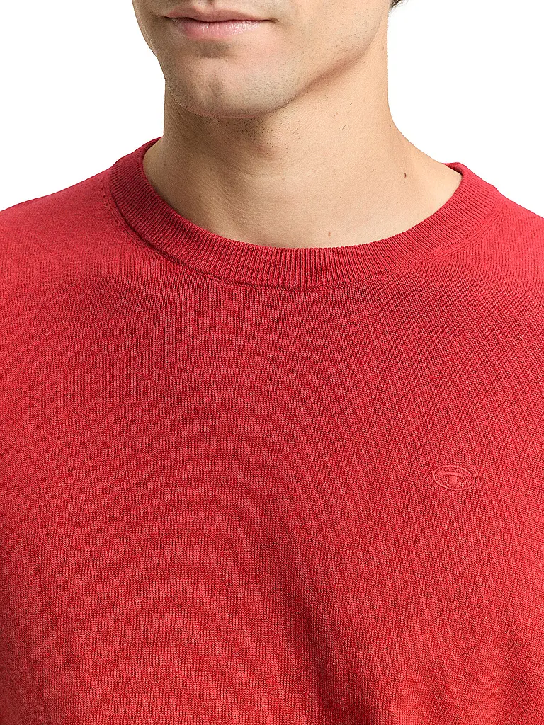 TOM TAILOR | Pullover  | Rojo