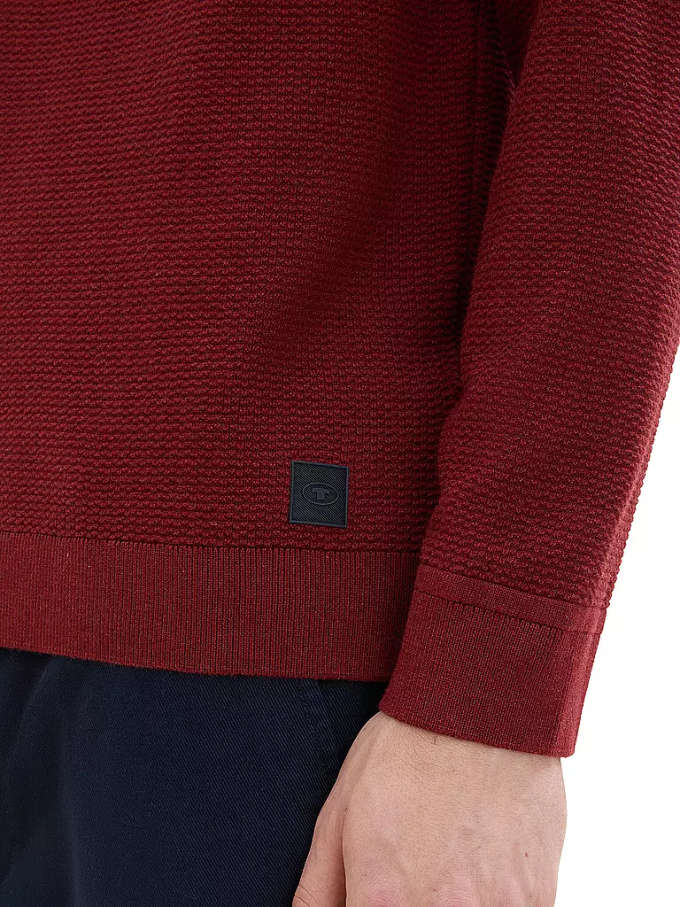 TOM TAILOR | Pullover  | Rojo