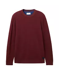 TOM TAILOR | Pullover | Rojo oscuro