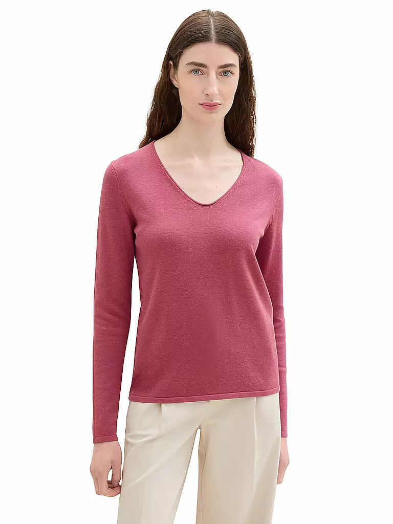 TOM TAILOR | Pullover | Fucsia
