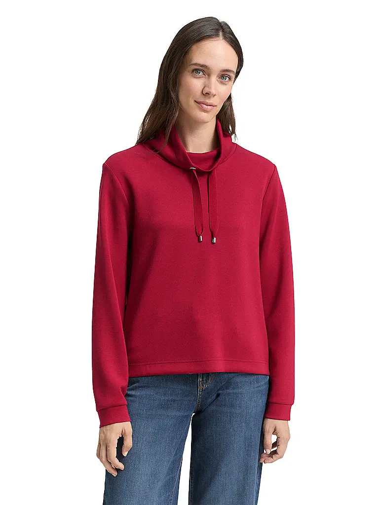 TOM TAILOR | Pullover | Rojo oscuro