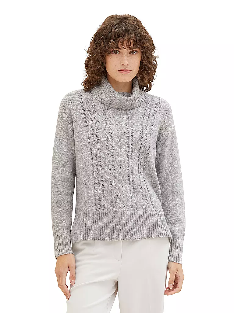 TOM TAILOR | Rollkragenpullover | Gris