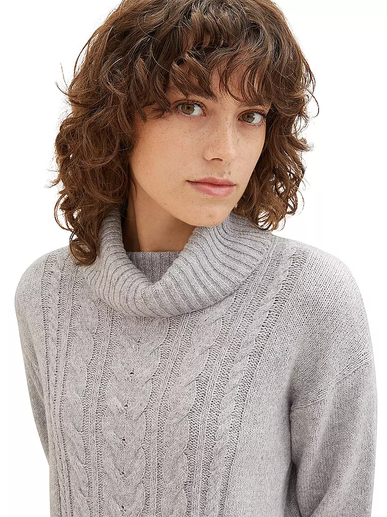TOM TAILOR | Rollkragenpullover | Gris