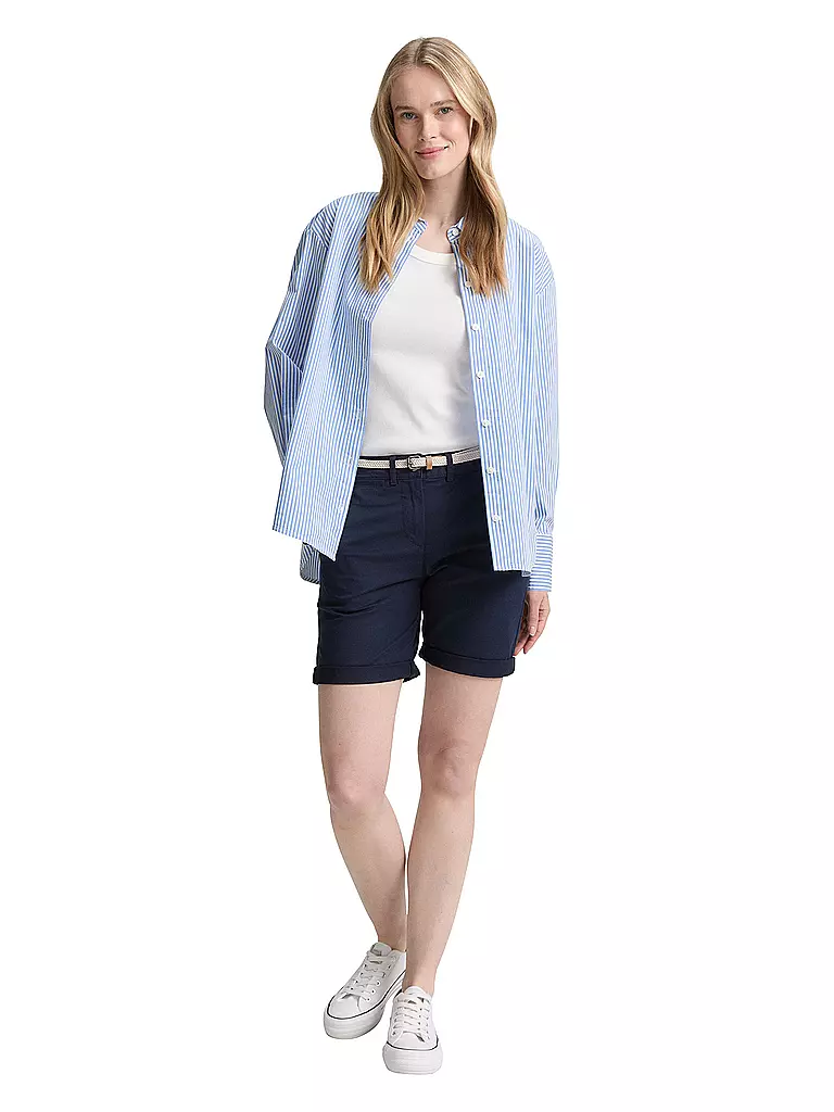 TOM TAILOR | Shorts  Chino | Azul oscuro