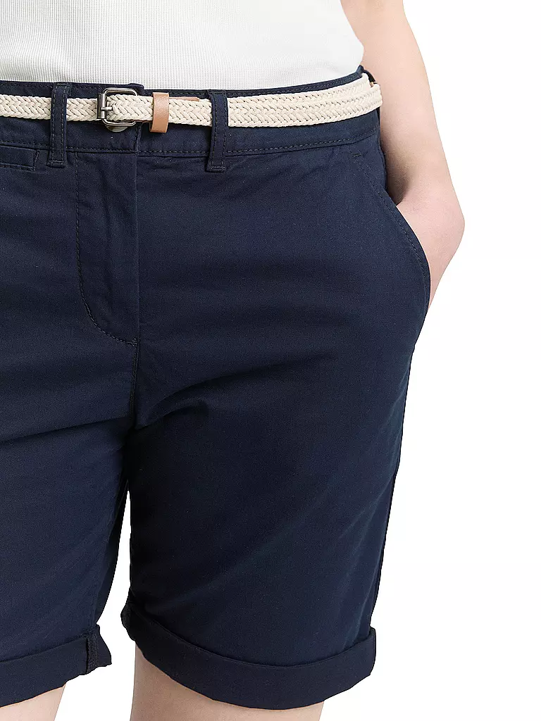 TOM TAILOR | Shorts  Chino | Azul oscuro