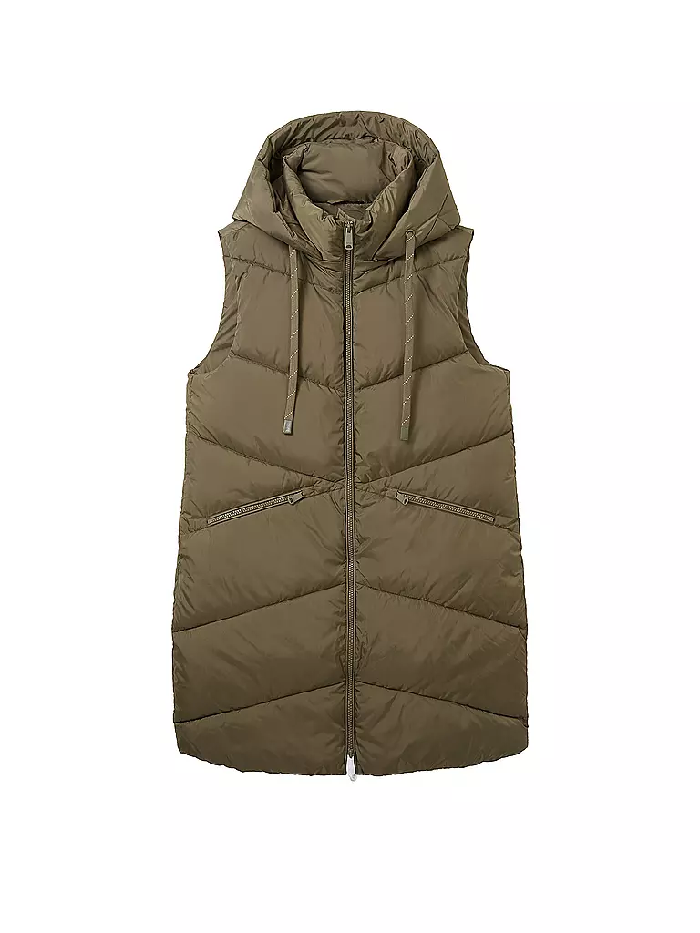 TOM TAILOR | Steppgilet | Oliva