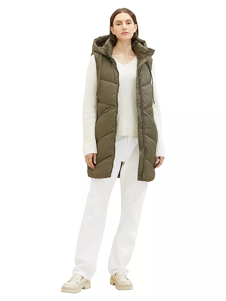 TOM TAILOR | Steppgilet | Oliva