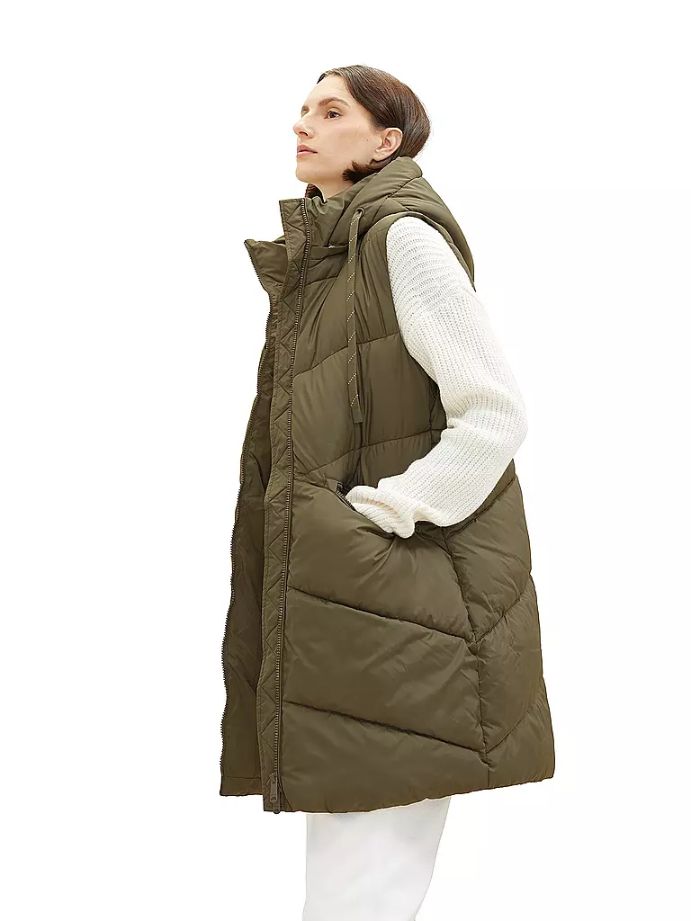 TOM TAILOR | Steppgilet | Oliva