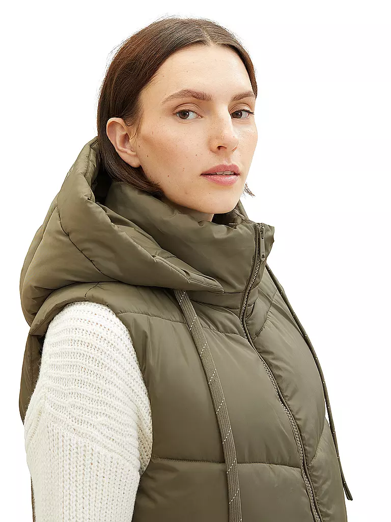 TOM TAILOR | Steppgilet | Oliva