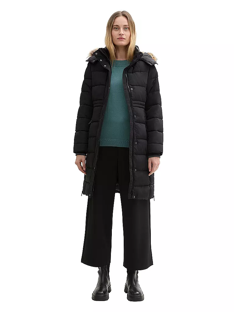 TOM TAILOR | Steppmantel | Negro