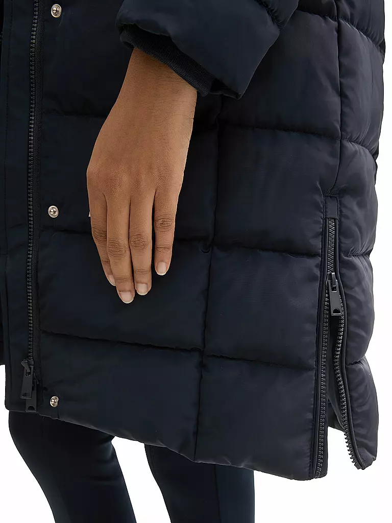 TOM TAILOR | Steppmantel | Azul oscuro