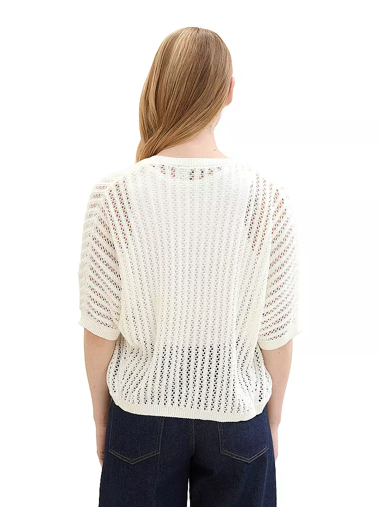 TOM TAILOR | Strickjacke  | Blanco