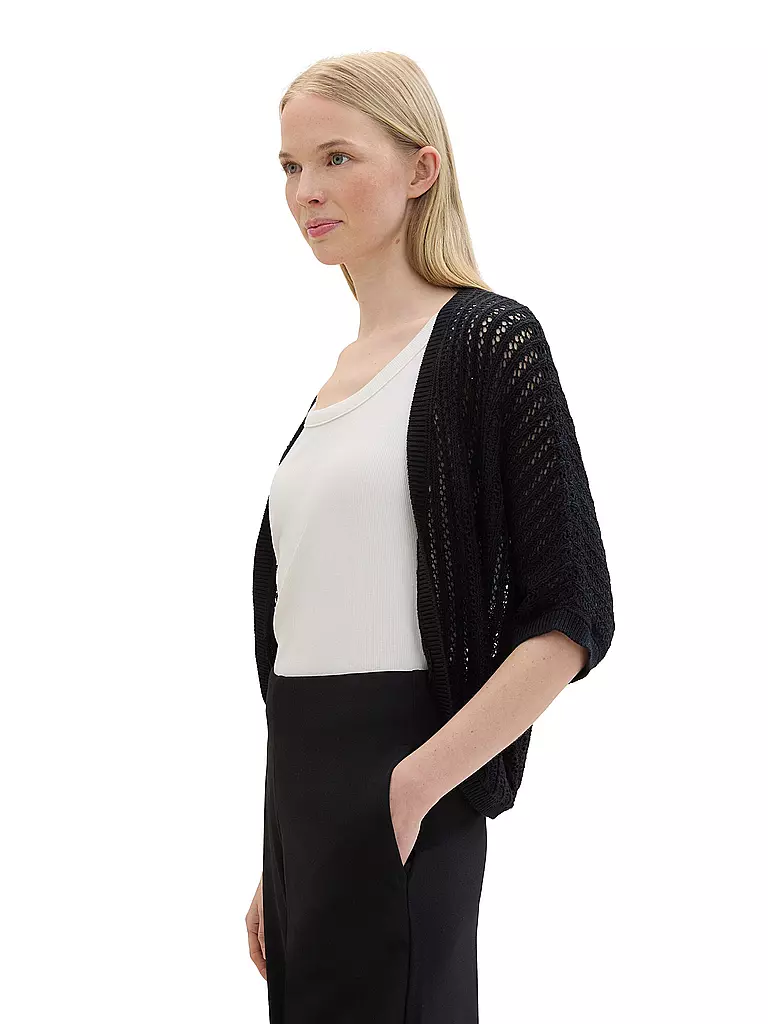 TOM TAILOR | Strickjacke  | Negro