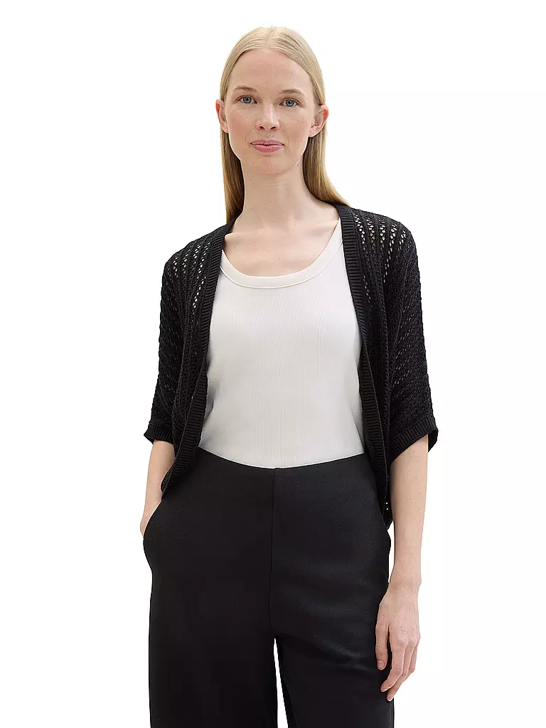TOM TAILOR | Strickjacke  | Negro