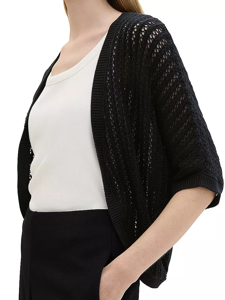 TOM TAILOR | Strickjacke  | Negro