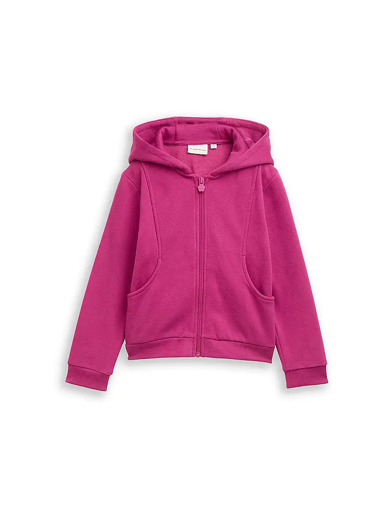TOM TAILOR | Sudadera con cremallera para niña | Fucsia