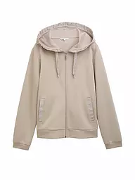 TOM TAILOR | Sudadera con cremallera | Beige