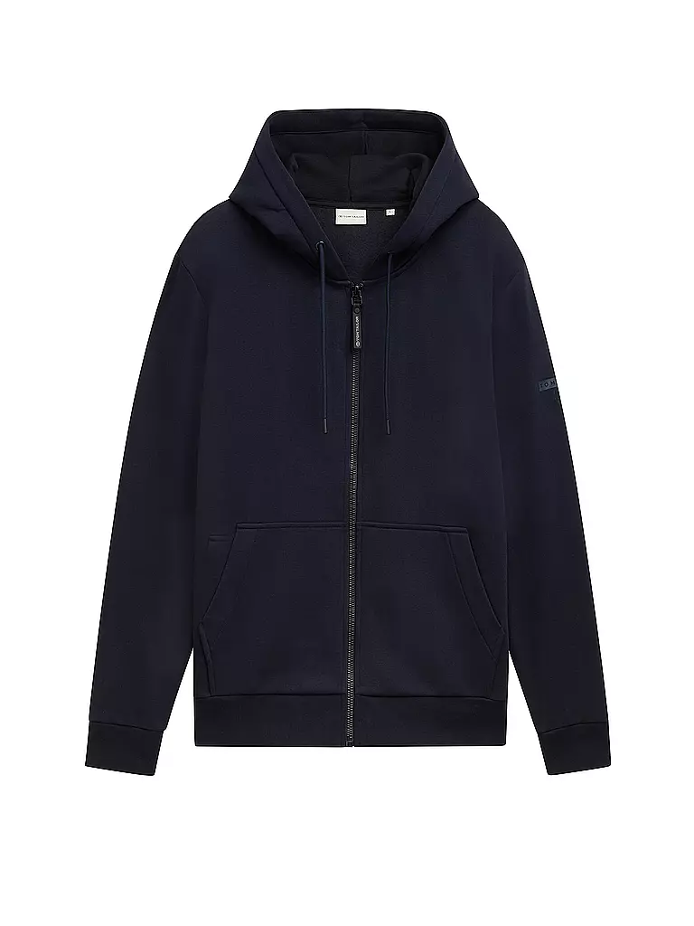 TOM TAILOR | Sudadera con cremallera | Azul oscuro