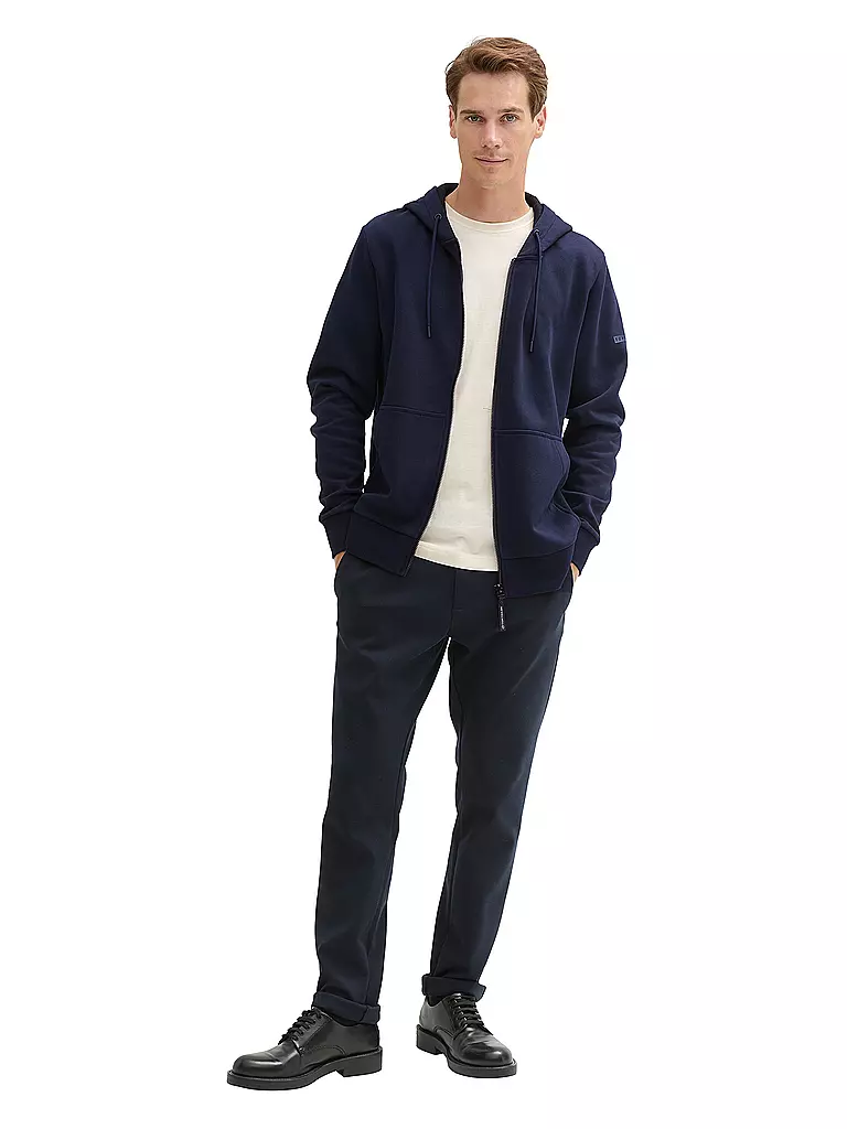 TOM TAILOR | Sudadera con cremallera | Azul oscuro