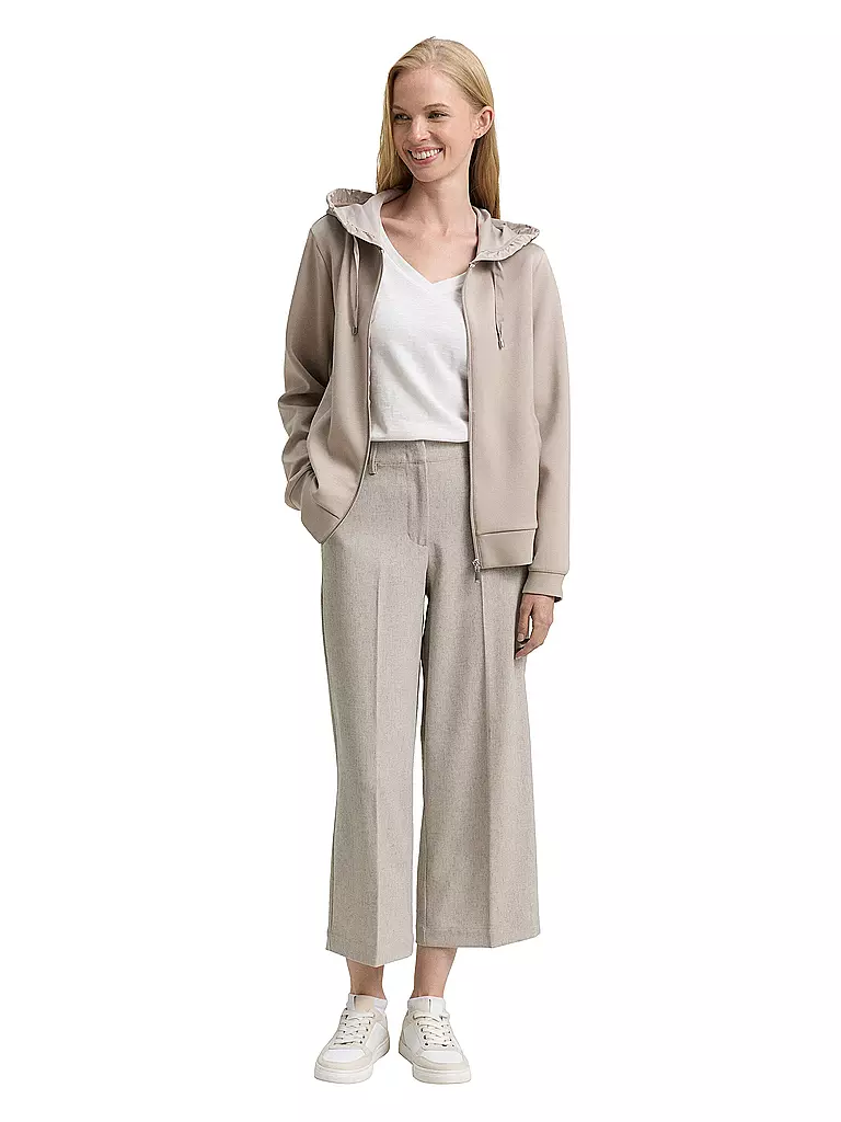 TOM TAILOR | Sudadera con cremallera | Beige