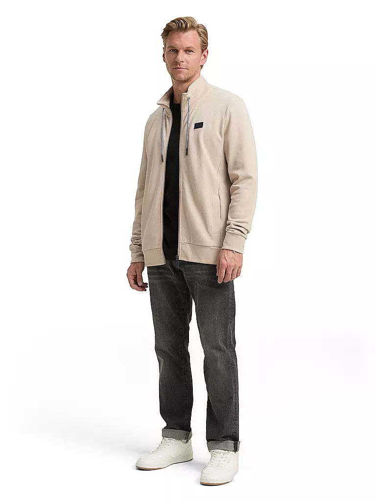TOM TAILOR | Sudadera con cremallera | Beige