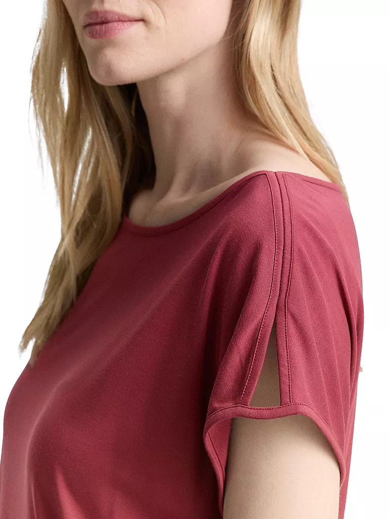 TOM TAILOR | T-Shirt  | Rojo oscuro