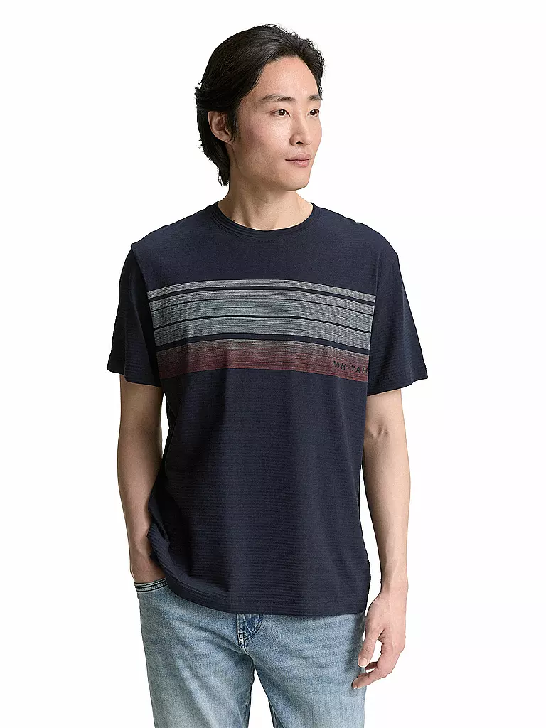 TOM TAILOR | T-Shirt  | Azul oscuro