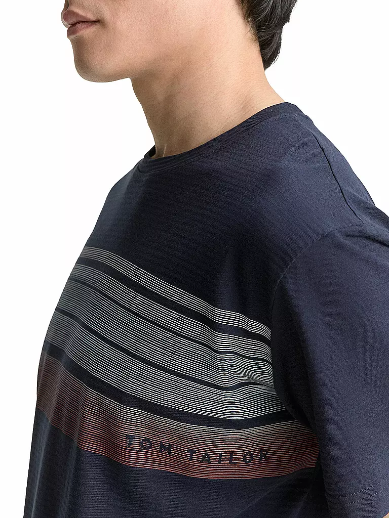 TOM TAILOR | T-Shirt  | Azul oscuro