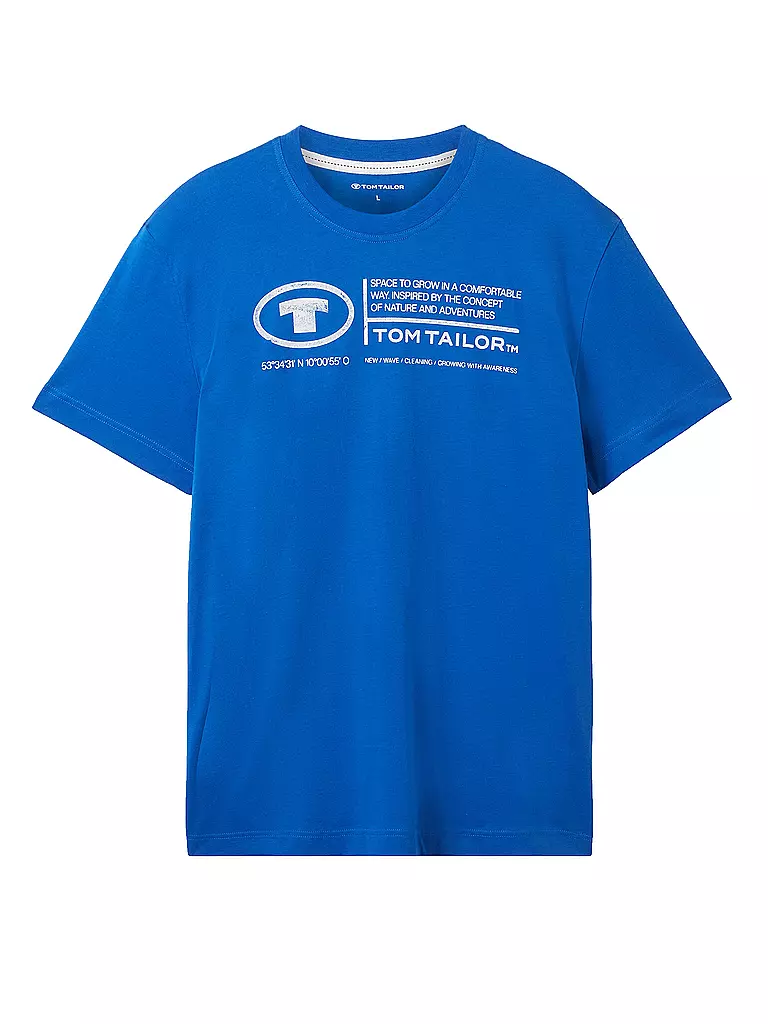 TOM TAILOR | T-Shirt Regular Fit | Azul