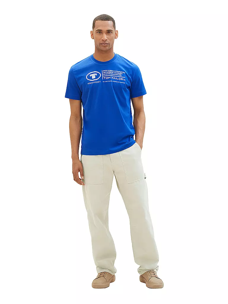 TOM TAILOR | T-Shirt Regular Fit | Azul