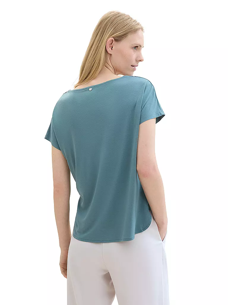 TOM TAILOR | T-Shirt | Petróleo