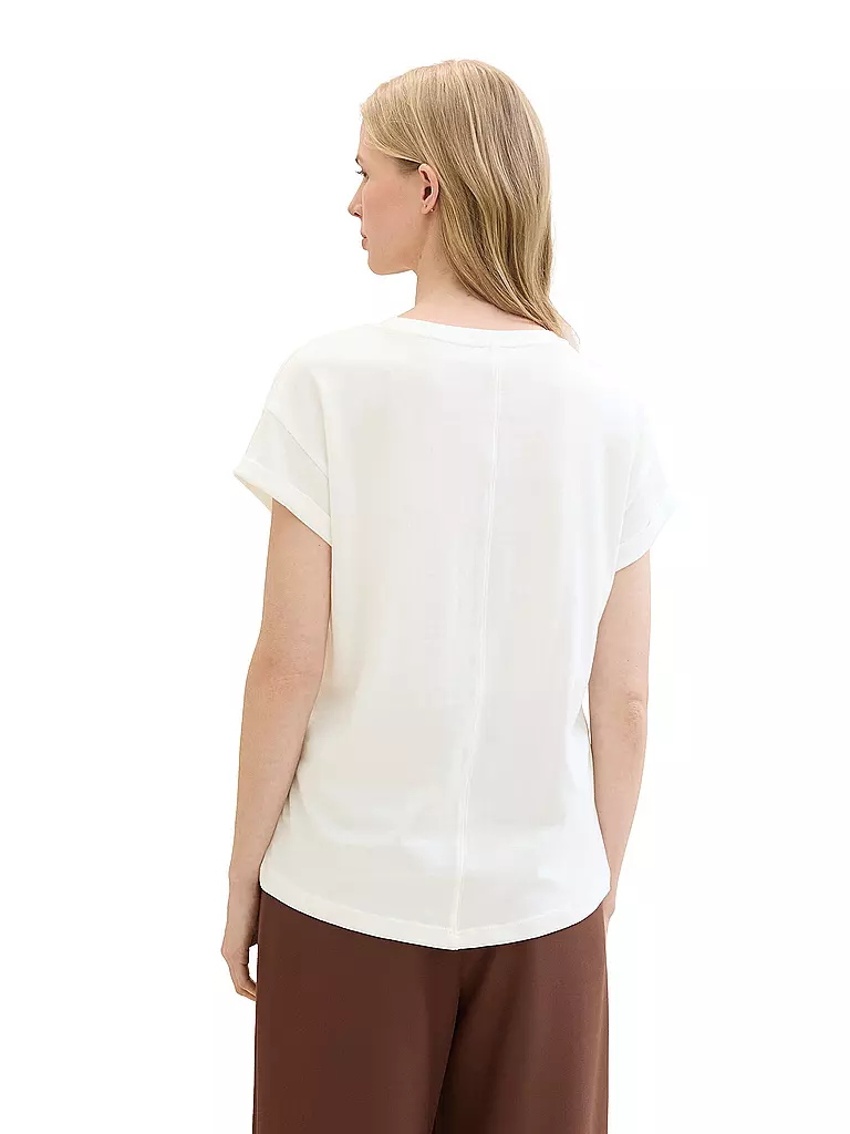 TOM TAILOR | T-Shirt | Blanco