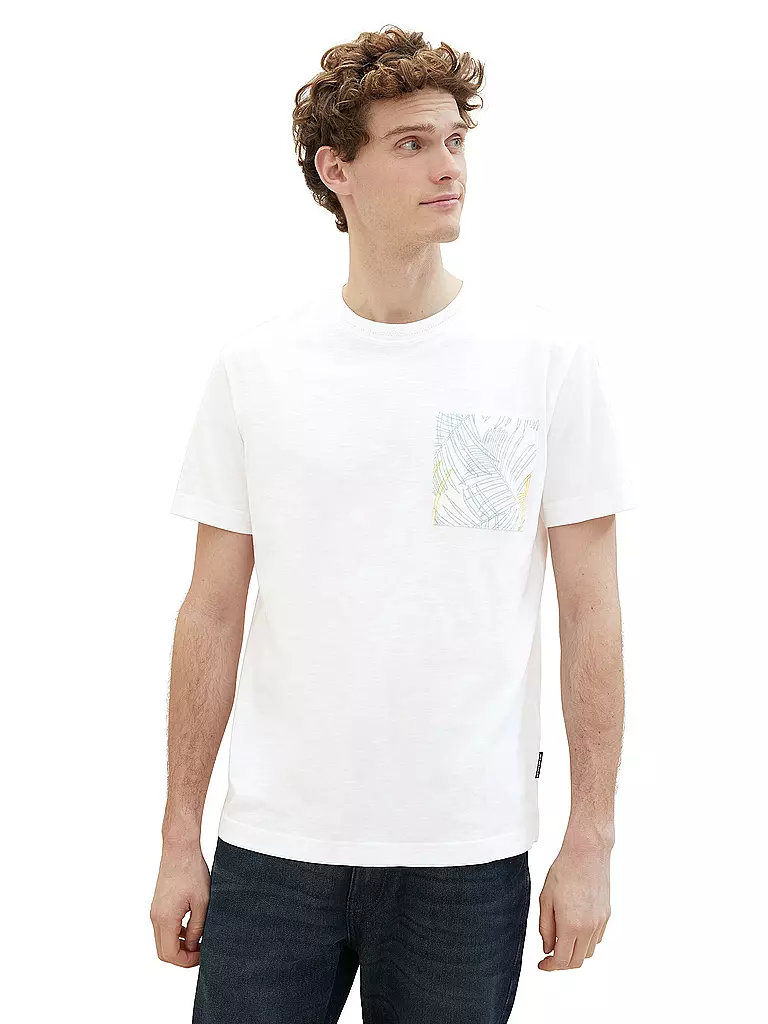 TOM TAILOR | T-Shirt | Blanco