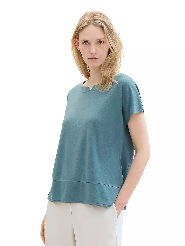 TOM TAILOR | T-Shirt | Petróleo