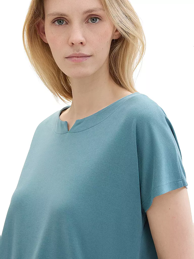 TOM TAILOR | T-Shirt | Petróleo