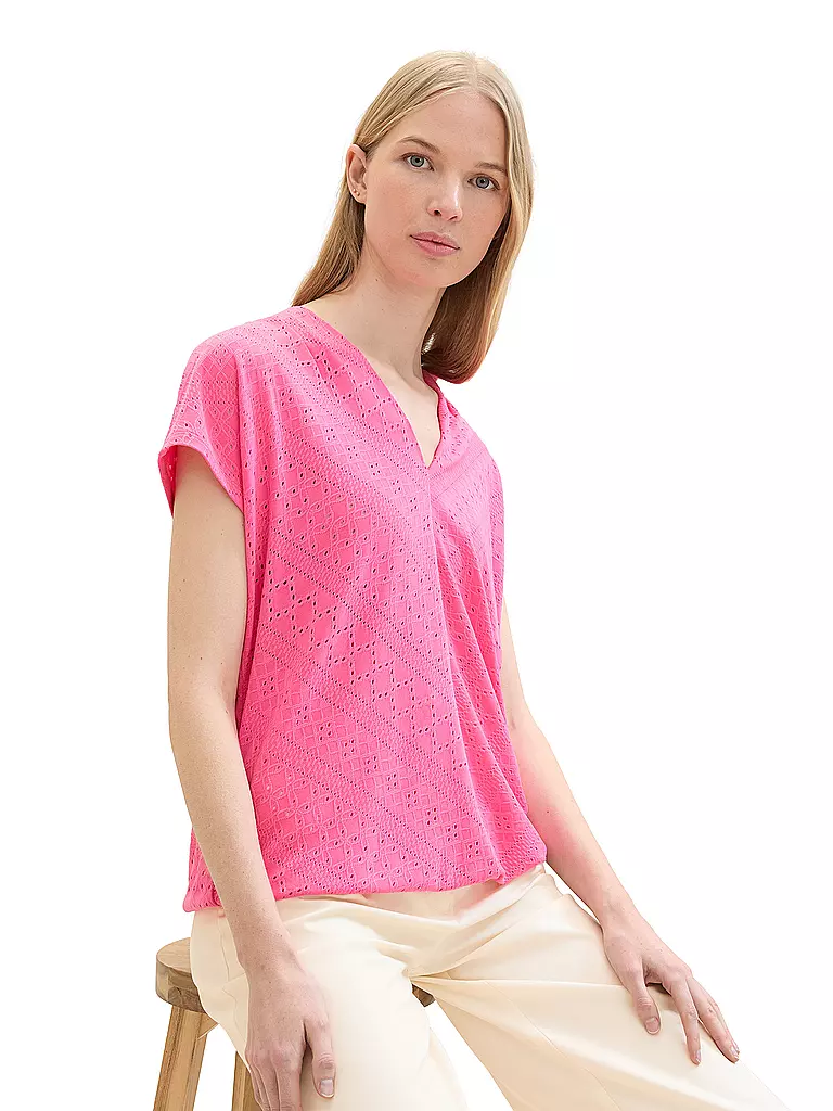 TOM TAILOR | T-Shirt | Fucsia
