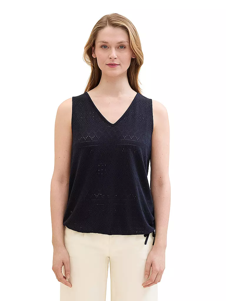 TOM TAILOR | Top  | Azul oscuro