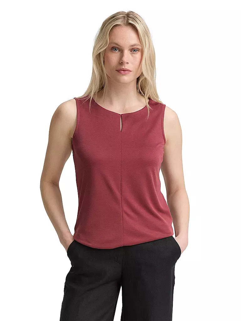 TOM TAILOR | Top | Rojo oscuro
