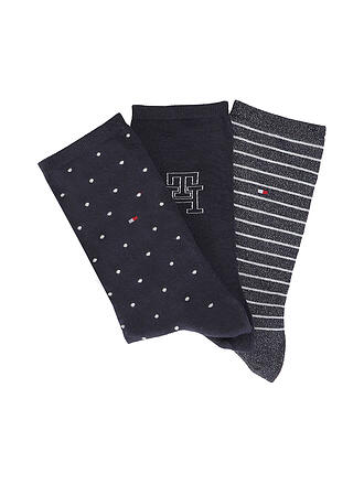 TOMMY HILFIGER | Set de regalo de calcetines, paquete de 3, azul marino