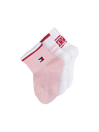 TOMMY HILFIGER | Calcetines rosas para bebé niña, paquete de 3
