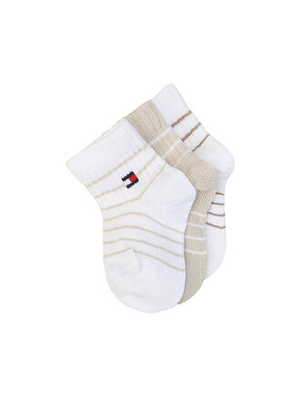 TOMMY HILFIGER | Calcetines de bebé para niña, paquete de 3, arena