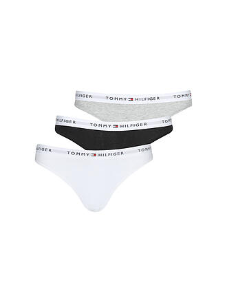 TOMMY HILFIGER | Slips Paq. de 3 negro / blanco / gris