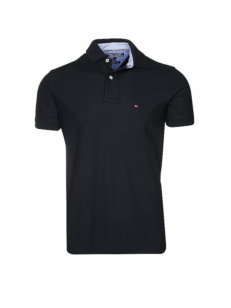 Polo de corte regular negro XL