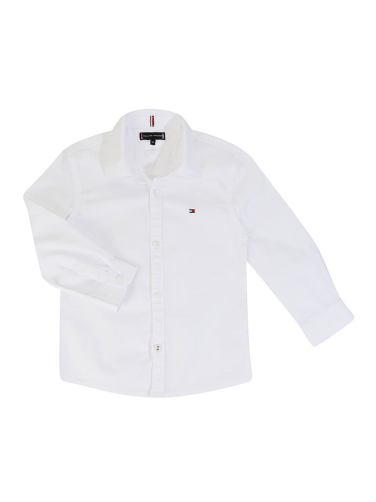 Tommy Hilfiger Camisa de niño corte slim blanco