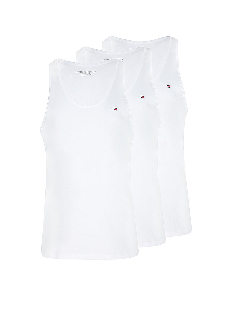 Tommy Hilfiger Camiseta de tirantes, paquete de 3 blanco