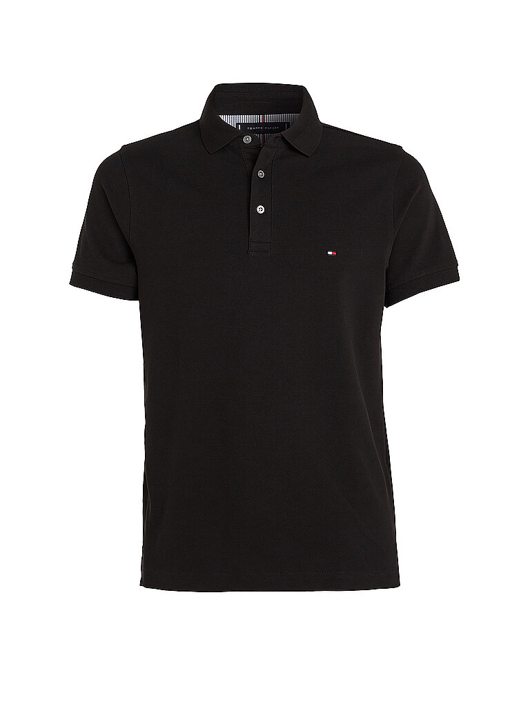 Poloshirt de corte ajustado negro L