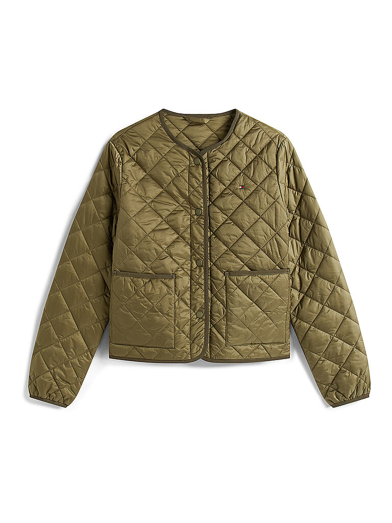 Chaqueta acolchada ligera oliva XL